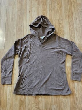 Gander Mountain Brown Pullover Hoodie W/ Thumb Holes